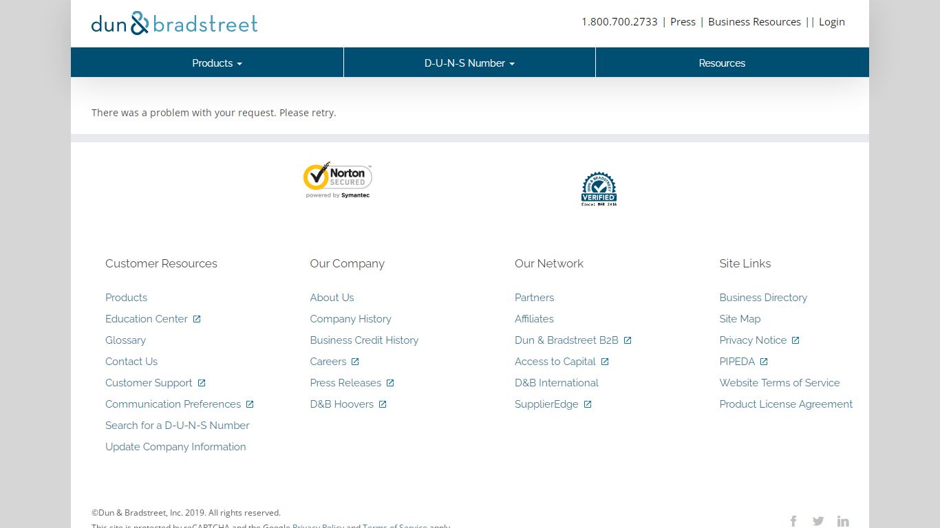 Dun & Bradstreet – duns lookup